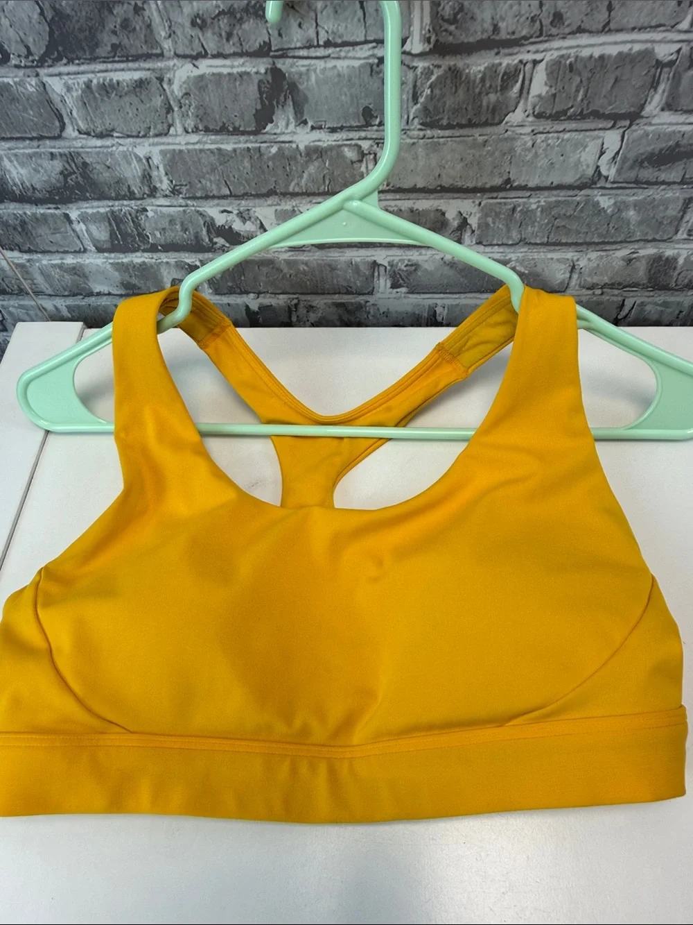 Athleta Women’s‎ Racerback Sports Bra - Mustard Yellow